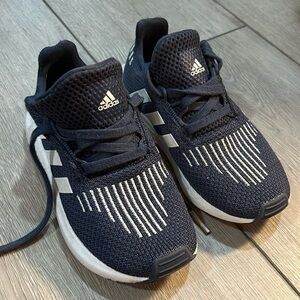 Toddler boys blue and white Adidas size 10